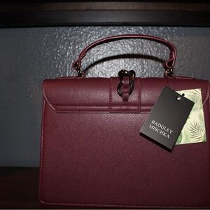 Badgley Mischka Deep Burgundy Satchel